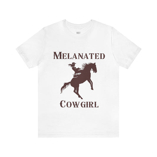 Melanated Cowgirl Unisex Jersey Short Sleeve Tee