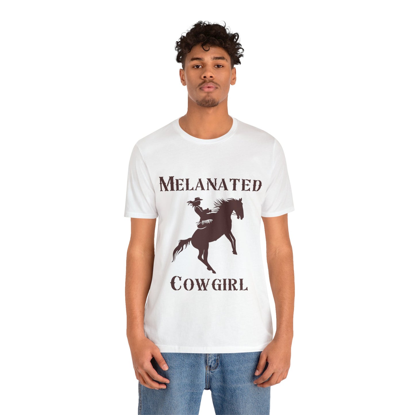 Melanated Cowgirl Unisex Jersey Short Sleeve Tee