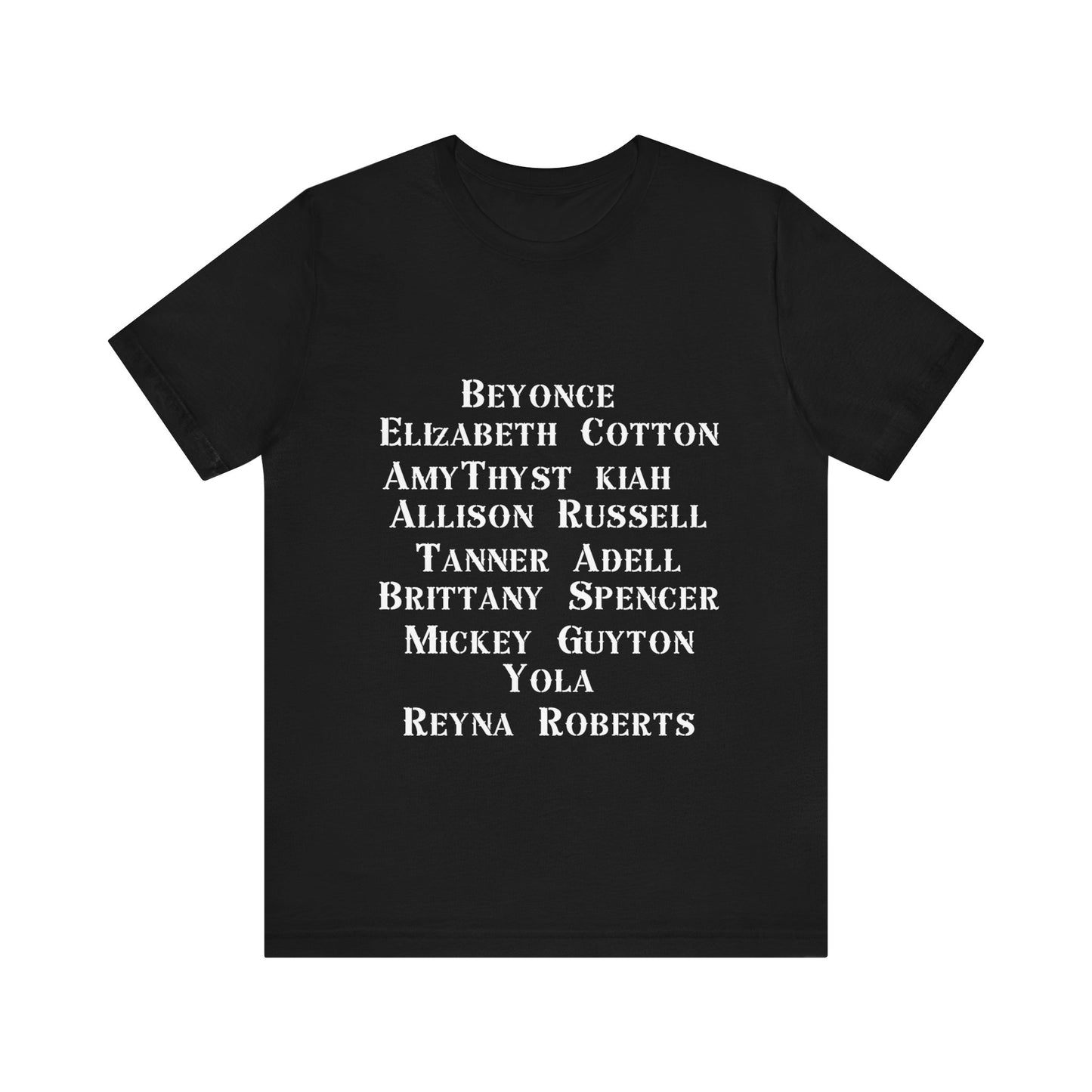 Black Women (dark) in Country Unisex Jersey Short Sleeve Tee