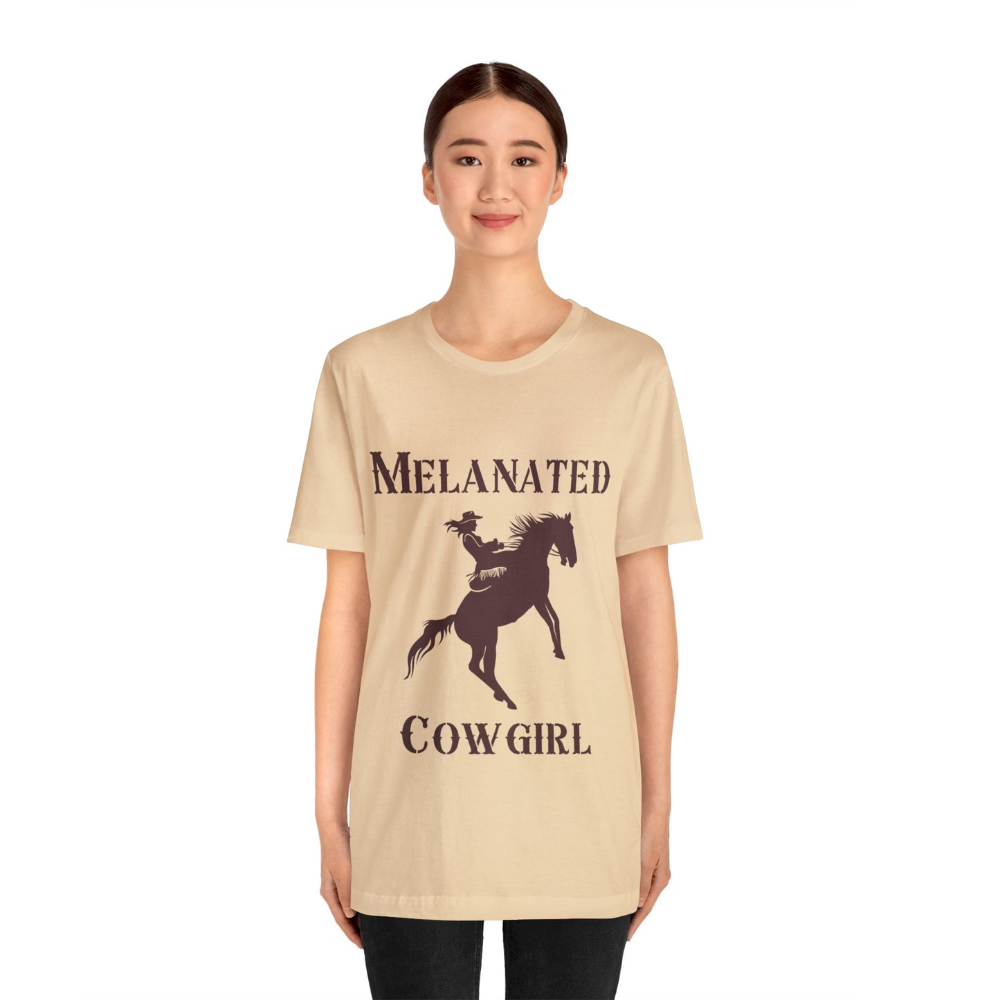 Melanated Cowgirl Unisex Jersey Short Sleeve Tee