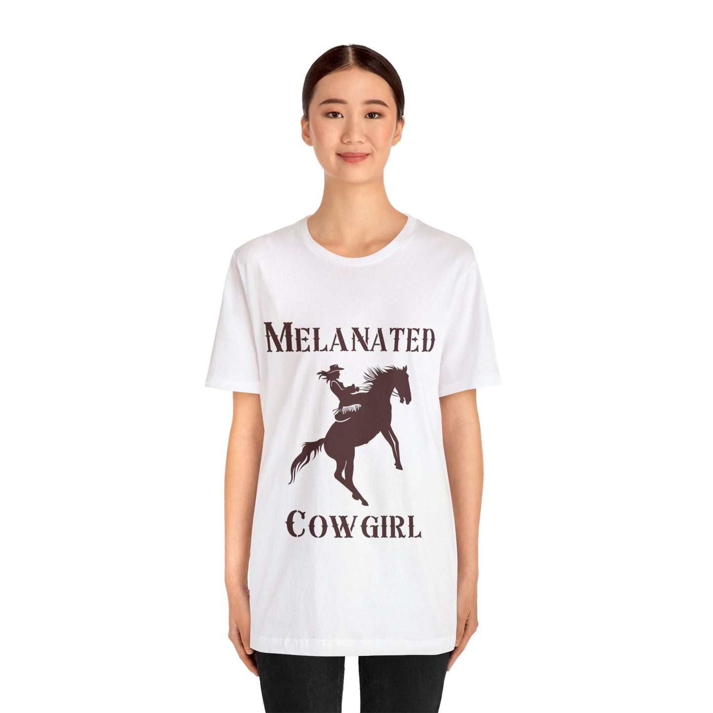 Melanated Cowgirl Unisex Jersey Short Sleeve Tee