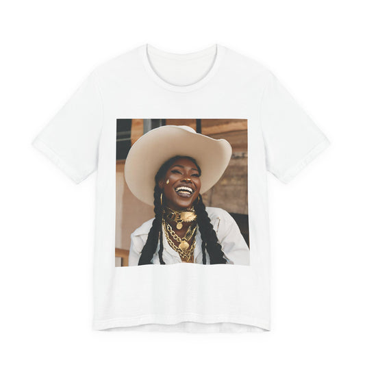 Cowgirl Shay Tee — Gold Grill Wrangler Unisex